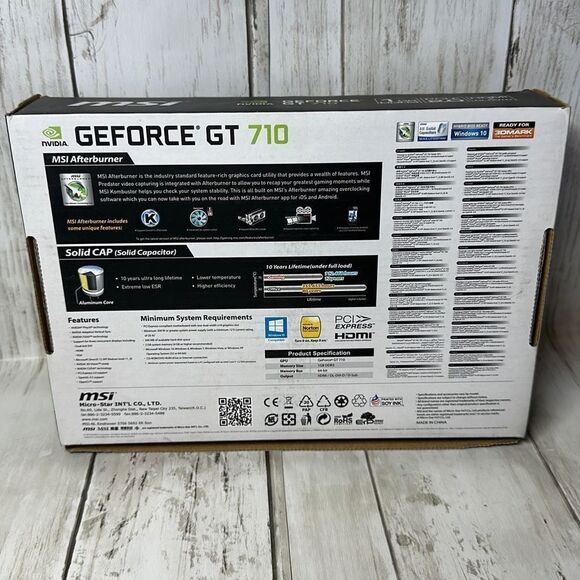 MSI Gaming GeForce GT 710 1GB DDR3 PCI-E 2.0 HDMI + DL DVI D - Picture 2 of 9